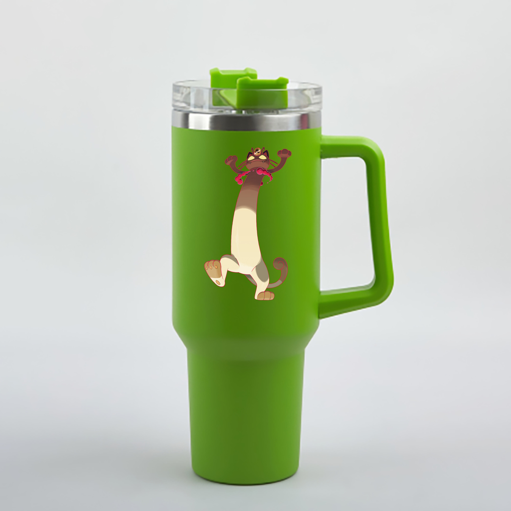 （画像用） ポケットモンスター Pokémon 1200mL車用タンブラー - クリスタルステッカー（プラスチックストロー付き）